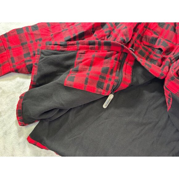 Covington Jacket Men's Medium Red & Black Plaid Casual Outdoor Wear - Picture 6 of 11